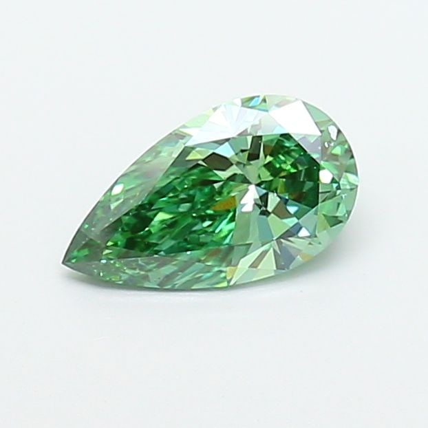 Loose Diamond - PEAR 1.0ct Fancy Vivid Green VS2: Loose Diamond - PEAR 1.0ct Fancy Vivid Green VS2 Source: This is a real non-mined Diamond that has been grown in a lab Shape: PEAR Carats: 1.0 Color: Fancy Vivid Green Certification: IGI Video: