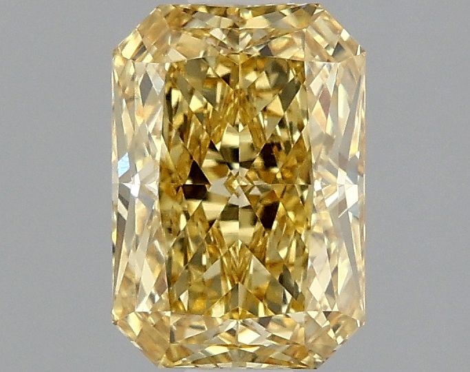 Loose Diamond - RADIANT 1.51ct Fancy Vivid Yellow VS1: Loose Diamond - RADIANT 1.51ct Fancy Vivid Yellow VS1 Source: This is a real non-mined Diamond that has been grown in a lab Shape: RADIANT Carats: 1.51 Color: Fancy Vivid Yellow Certification: IGI Vid