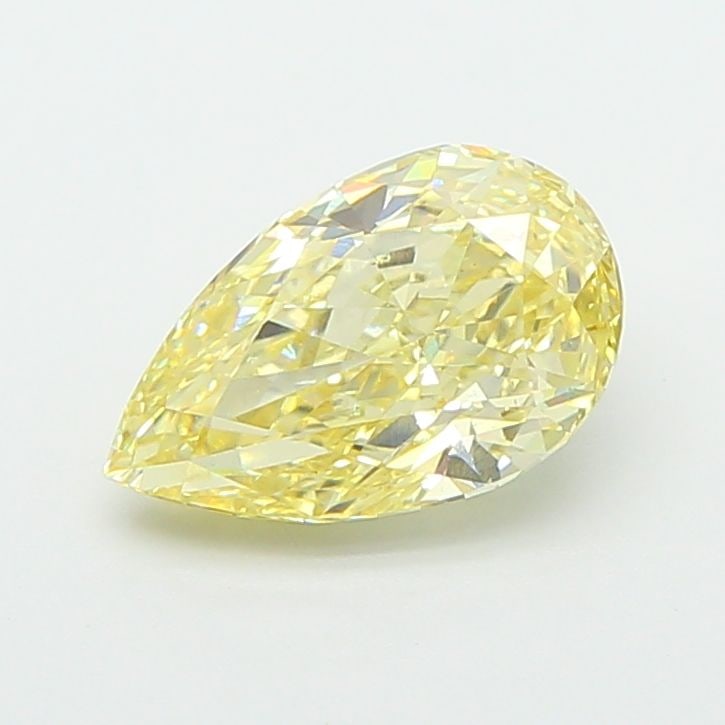Loose Diamond - PEAR 1.55ct Fancy Yellow VS1: Loose Diamond - PEAR 1.55ct Fancy Yellow VS1 Source: This is a real non-mined Diamond that has been grown in a lab Shape: PEAR Carats: 1.55 Color: Fancy Yellow Certification: IGI Video: