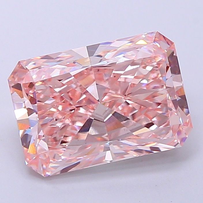 Loose Diamond - RADIANT 4.01ct Fancy Intense Pink VS1: Loose Diamond - RADIANT 4.01ct Fancy Intense Pink VS1 Source: This is a real non-mined Diamond that has been grown in a lab Shape: RADIANT Carats: 4.01 Color: Fancy Intense Pink Certification: IGI Vid