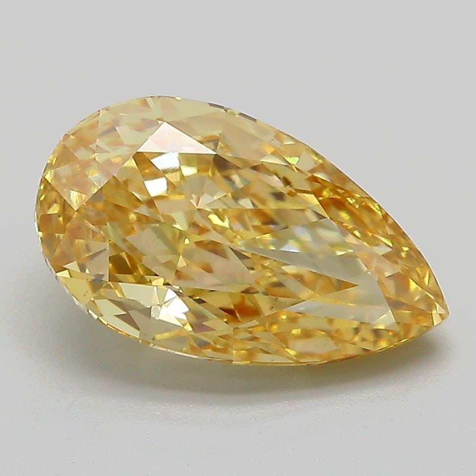 Loose Diamond - PEAR 3.01ct Fancy Intense Yellow VS1: Loose Diamond - PEAR 3.01ct Fancy Intense Yellow VS1 Source: This is a real non-mined Diamond that has been grown in a lab Shape: PEAR Carats: 3.01 Color: Fancy Intense Yellow Certification: IGI Video