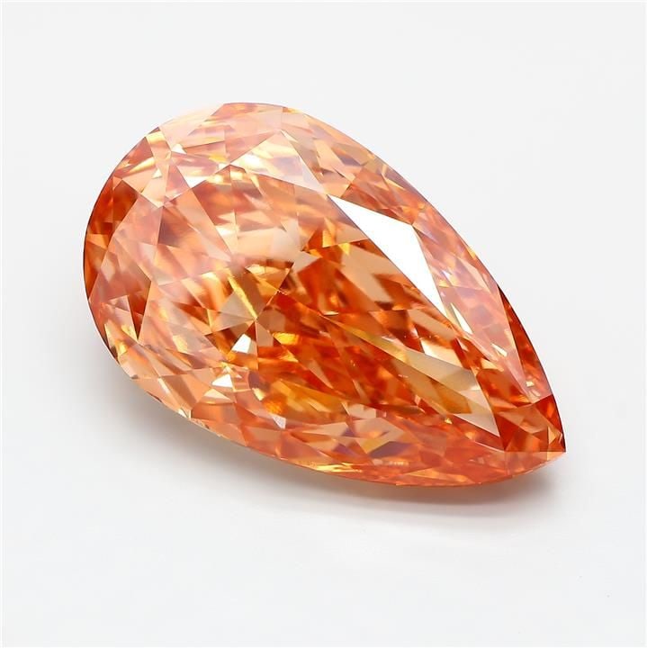 Loose Diamond - PEAR 26.6ct Fancy Orangey Brown VS1: Loose Diamond - PEAR 26.6ct Fancy Orangey Brown VS1 Source: This is a real non-mined Diamond that has been grown in a lab Shape: PEAR Carats: 26.6 Color: Fancy Orangey Brown Certification: IGI Video: