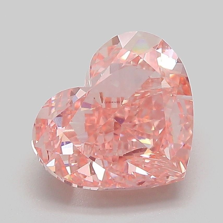Loose Diamond - HEART 3.16ct Fancy Vivid Pink VS1: Loose Diamond - HEART 3.16ct Fancy Vivid Pink VS1 Source: This is a real non-mined Diamond that has been grown in a lab Shape: HEART Carats: 3.16 Color: Fancy Vivid Pink Certification: IGI Video: