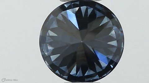 Loose Diamond - ROUND 0.42ct Fancy Vivid Blue VS1