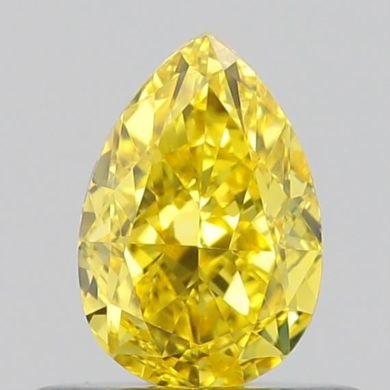 Loose Diamond - PEAR 0.5ct Fancy Vivid Yellow VS1