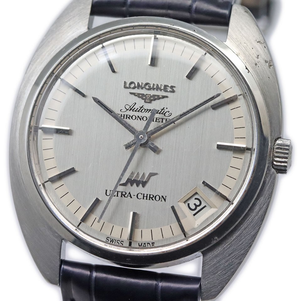 Longines Ultrachron Chronometer Automatic Mens Wristwatch Ref 8353-4: Longines Ultrachron Chronometer Automatic Mens Wristwatch Ref 8353-4 Vintage Longines Ultrachron Chronometer men's wristwatch from the 1970s, made in Switzerland. It features a stainless steel case, s