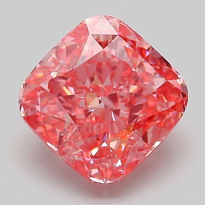Loose Diamond - CUSHION MODIFIED 3.04ct Fancy Vivid Pink VVS2: Loose Diamond - CUSHION MODIFIED 3.04ct Fancy Vivid Pink VVS2 Source: This is a real non-mined Diamond that has been grown in a lab Shape: CUSHION MODIFIED Carats: 3.04 Color: Fancy Vivid Pink Certifi