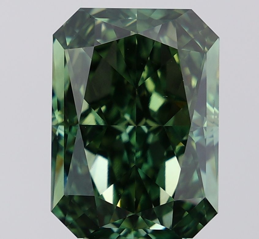 Loose Diamond - RADIANT 8.07ct Fancy Vivid Green VS1 (1 of 1)