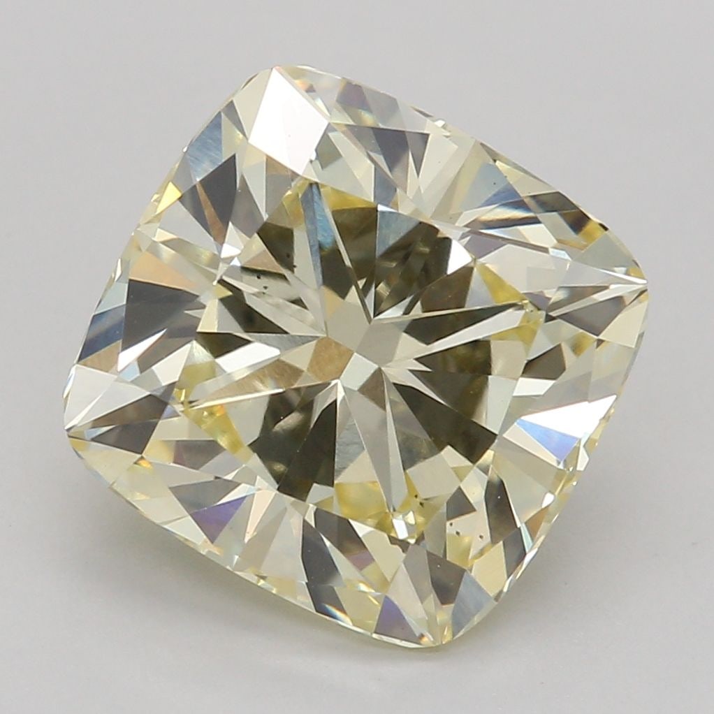 Loose Diamond - CUSHION BRILLIANT 2.52ct Fancy Intense Yellow VS2: Loose Diamond - CUSHION BRILLIANT 2.52ct Fancy Intense Yellow VS2 Source: This is a real non-mined Diamond that has been grown in a lab Shape: CUSHION BRILLIANT Carats: 2.52 Color: Fancy Intense Yello