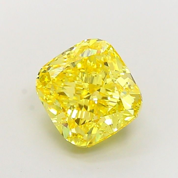 Loose Diamond - CUSHION MODIFIED 7.1ct Fancy Vivid Yellow VS1: Loose Diamond - CUSHION MODIFIED 7.1ct Fancy Vivid Yellow VS1 Source: This is a real non-mined Diamond that has been grown in a lab Shape: CUSHION MODIFIED Carats: 7.1 Color: Fancy Vivid Yellow Certif
