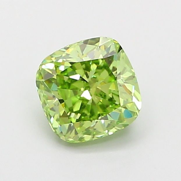 Loose Diamond - CUSHION BRILLIANT 1.02ct Fancy Intense Green VS1: Loose Diamond - CUSHION BRILLIANT 1.02ct Fancy Intense Green VS1 Source: This is a real non-mined Diamond that has been grown in a lab Shape: CUSHION BRILLIANT Carats: 1.02 Color: Fancy Intense Green