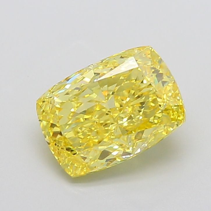 Loose Diamond - CUSHION MODIFIED 4.01ct Fancy Vivid Yellow VS1: Loose Diamond - CUSHION MODIFIED 4.01ct Fancy Vivid Yellow VS1 Source: This is a real non-mined Diamond that has been grown in a lab Shape: CUSHION MODIFIED Carats: 4.01 Color: Fancy Vivid Yellow Cert