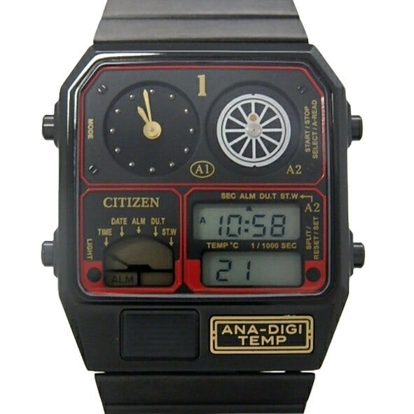 Citizen JG2135-68E 8989 Ana-Digi Temp Men's Quartz Watch Japan (1 of 6)