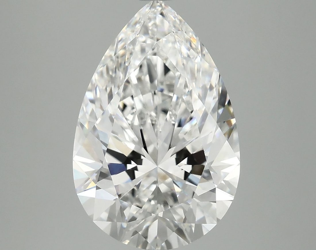 Loose Diamond - PEAR 5.09ct E VVS2: Loose Diamond - PEAR 5.09ct E VVS2 Source: This is a real non-mined Diamond that has been grown in a lab Shape: PEAR Carats: 5.09 Color: E Clarity: VVS2 Certification: IGI Video: