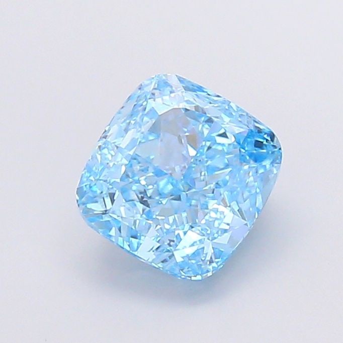 Loose Diamond - CUSHION MODIFIED 3.17ct Fancy Vivid Blue VS1: Loose Diamond - CUSHION MODIFIED 3.17ct Fancy Vivid Blue VS1 Source: This is a real non-mined Diamond that has been grown in a lab Shape: CUSHION MODIFIED Carats: 3.17 Color: Fancy Vivid Blue Certific