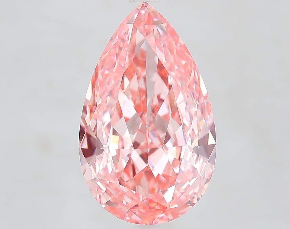 Loose Diamond - PEAR 7.58ct Fancy Vivid Pink VS1