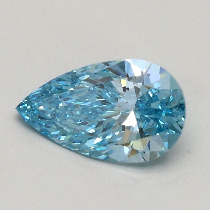 Loose Diamond - PEAR 0.53ct Fancy Intense Blue VS1: Loose Diamond - PEAR 0.53ct Fancy Intense Blue VS1 Source: This is a real non-mined Diamond that has been grown in a lab Shape: PEAR Carats: 0.53 Color: Fancy Intense Blue Certification: IGI Video: