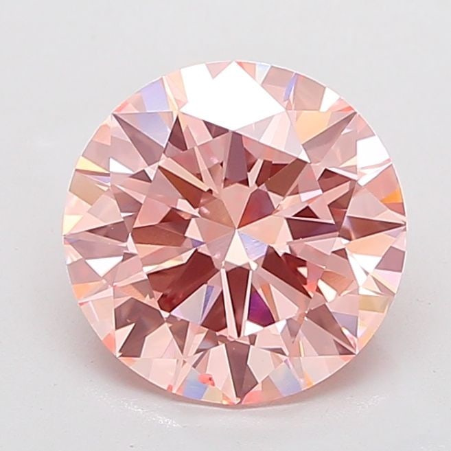 Loose Diamond - ROUND 5.03ct Fancy Intense Pink VS2