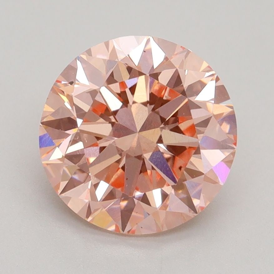 Loose Diamond - ROUND 2.5ct Fancy Intense Pink VS2