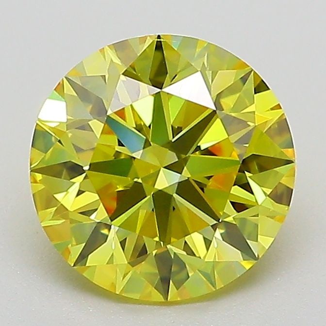 Loose Diamond - ROUND 1.79ct Fancy Vivid Yellow VS2: Loose Diamond - ROUND 1.79ct Fancy Vivid Yellow VS2 Source: This is a real non-mined Diamond that has been grown in a lab Shape: ROUND Carats: 1.79 Color: Fancy Vivid Yellow Certification: IGI Video: