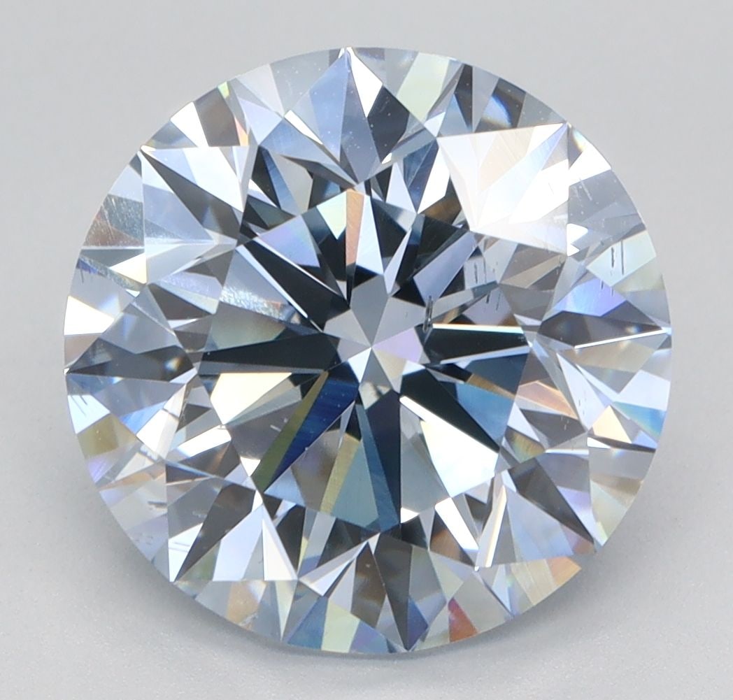 Loose Diamond - ROUND 4.07ct Fancy Blue SI1: Loose Diamond - ROUND 4.07ct Fancy Blue SI1 Source: This is a real non-mined Diamond that has been grown in a lab Shape: ROUND Carats: 4.07 Color: Fancy Blue Certification: IGI Video: