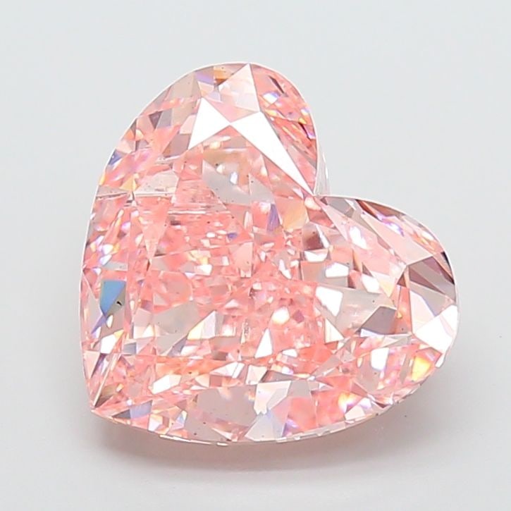 Loose Diamond - HEART 8.04ct Fancy Vivid Pink VS2: Loose Diamond - HEART 8.04ct Fancy Vivid Pink VS2 Source: This is a real non-mined Diamond that has been grown in a lab Shape: HEART Carats: 8.04 Color: Fancy Vivid Pink Certification: IGI Video: