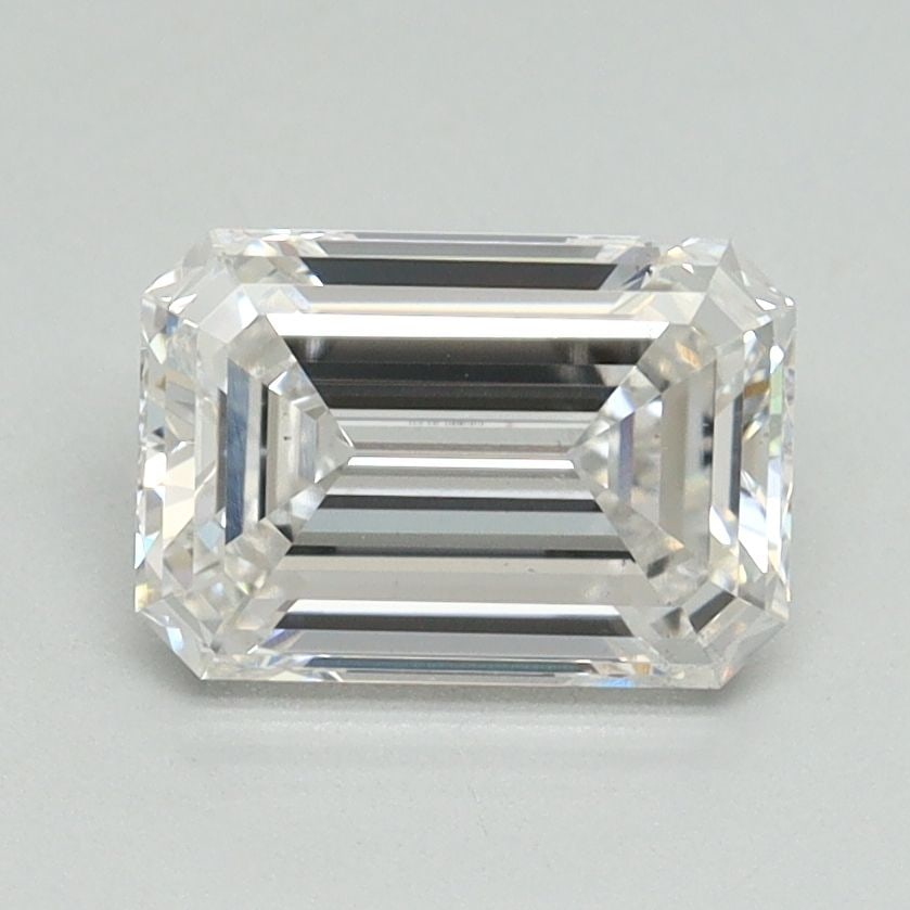 Loose Diamond - EMERALD 1.54ct F VS2: Loose Diamond - EMERALD 1.54ct F VS2 Source: This is a real non-mined Diamond that has been grown in a lab Shape: EMERALD Carats: 1.54 Color: F Clarity: VS2 Certification: GSI Video: