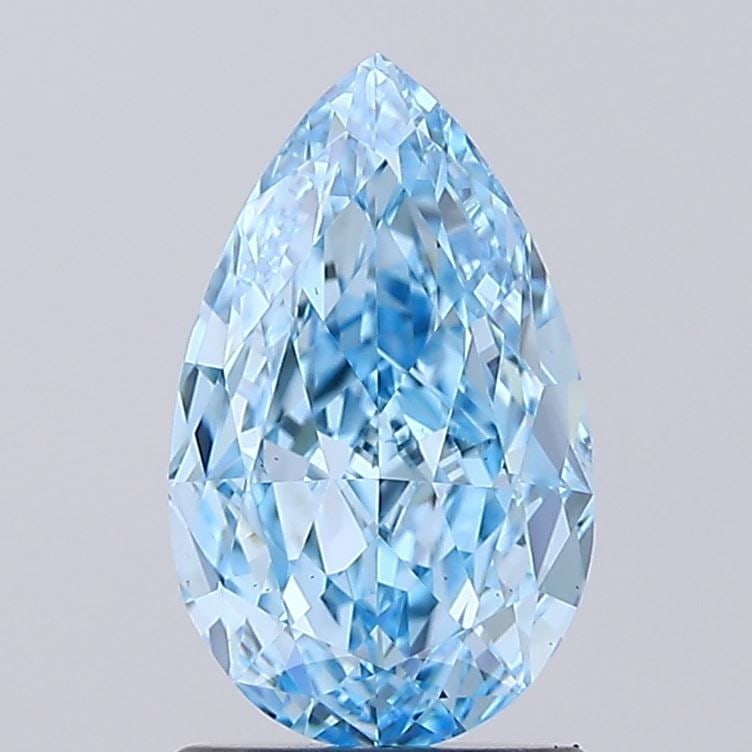 Loose Diamond - PEAR 1.75ct Fancy Vivid Blue VS1: Loose Diamond - PEAR 1.75ct Fancy Vivid Blue VS1 Source: This is a real non-mined Diamond that has been grown in a lab Shape: PEAR Carats: 1.75 Color: Fancy Vivid Blue Certification: IGI Video: