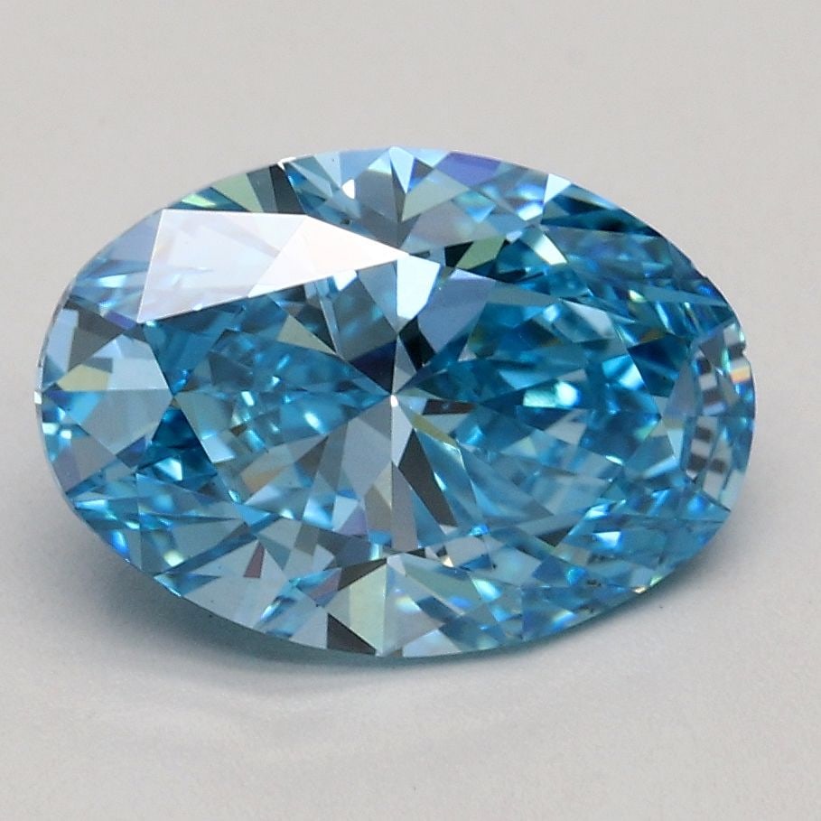 Loose Diamond - OVAL 1.9ct Fancy Vivid Blue VS2: Loose Diamond - OVAL 1.9ct Fancy Vivid Blue VS2 Source: This is a real non-mined Diamond that has been grown in a lab Shape: OVAL Carats: 1.9 Color: Fancy Vivid Blue Certification: IGI Video: