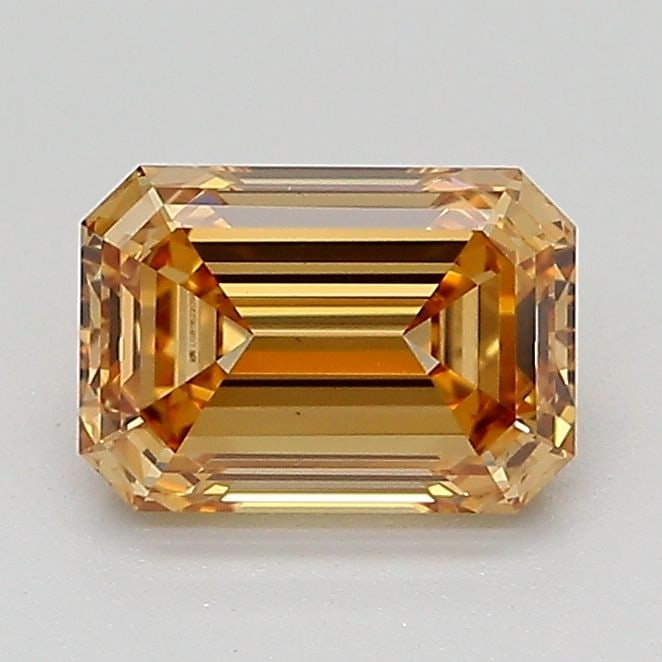Loose Diamond - EMERALD 1.11ct Fancy Light Yellowish Brown VS2: Loose Diamond - EMERALD 1.11ct Fancy Light Yellowish Brown VS2 Source: This is a real non-mined Diamond that has been grown in a lab Shape: EMERALD Carats: 1.11 Color: Fancy Light Yellowish Brown Cert