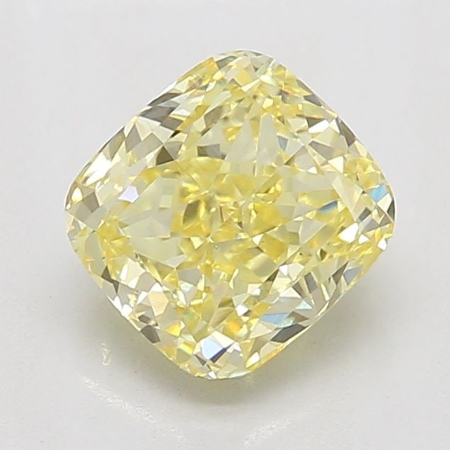 Loose Diamond - CUSHION MODIFIED 1.52ct Fancy Intense Yellow VS1: Loose Diamond - CUSHION MODIFIED 1.52ct Fancy Intense Yellow VS1 Source: This is a real non-mined Diamond that has been grown in a lab Shape: CUSHION MODIFIED Carats: 1.52 Color: Fancy Intense Yellow
