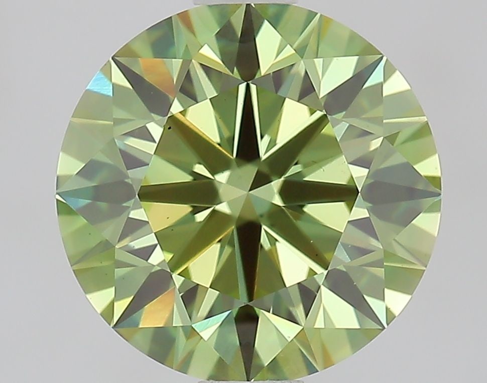 Ideal Loose Diamond - ROUND 1.92ct Fancy Vivid Green VS1: Ideal Loose Diamond - ROUND 1.92ct Fancy Vivid Green VS1 Source: This is a real non-mined Diamond that has been grown in a lab Shape: ROUND Carats: 1.92 Color: Fancy Vivid Green Certification: IGI Vid