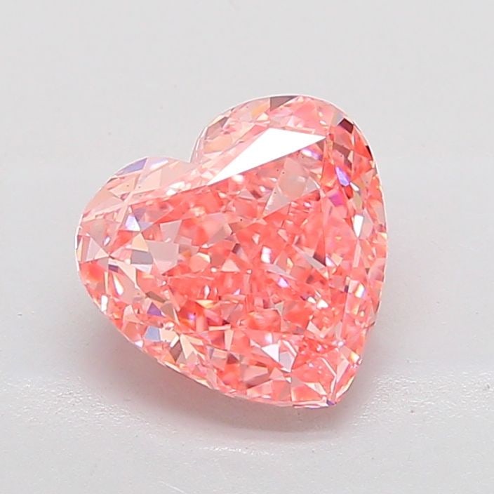 Loose Diamond - HEART 4.32ct Fancy Vivid Pink VS1: Loose Diamond - HEART 4.32ct Fancy Vivid Pink VS1 Source: This is a real non-mined Diamond that has been grown in a lab Shape: HEART Carats: 4.32 Color: Fancy Vivid Pink Certification: IGI Video: