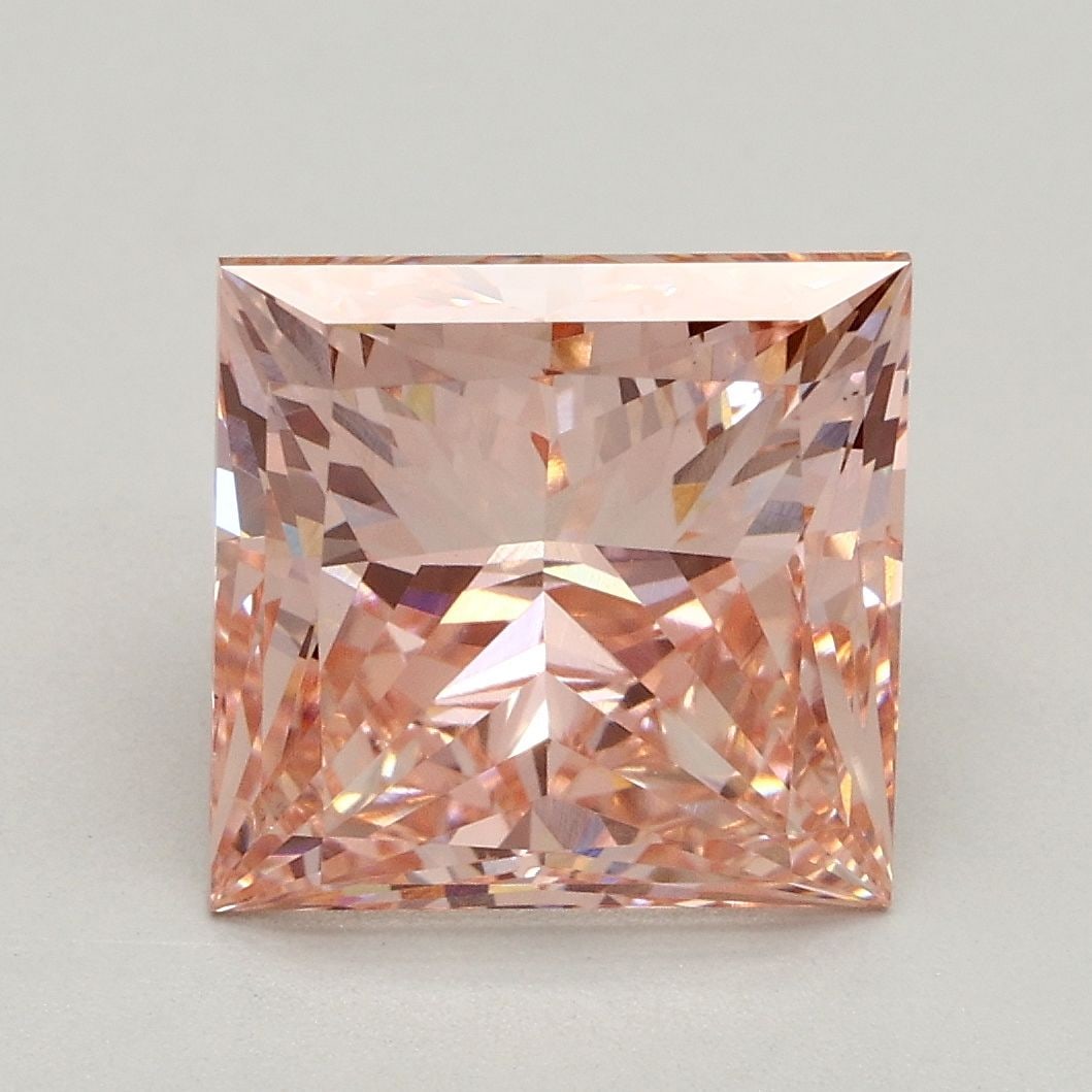 Loose Diamond - PRINCESS 3.17ct Fancy Intense Pink VS2 (1 of 1)