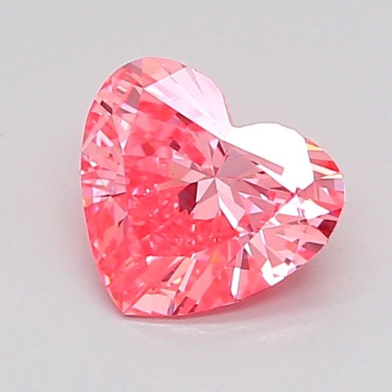 Loose Diamond - HEART 0.77ct Fancy Vivid Pink VS1: Loose Diamond - HEART 0.77ct Fancy Vivid Pink VS1 Source: This is a real non-mined Diamond that has been grown in a lab Shape: HEART Carats: 0.77 Color: Fancy Vivid Pink Certification: IGI Video: