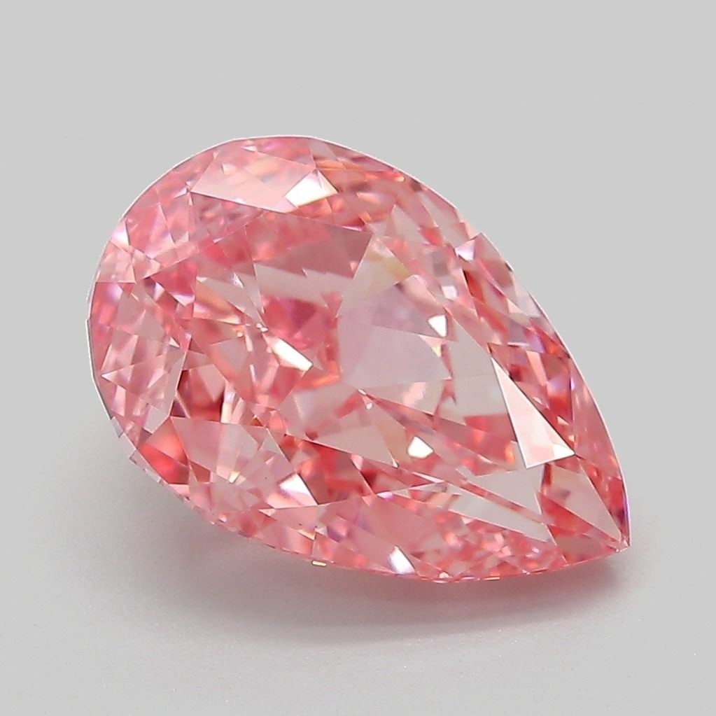 Loose Diamond - PEAR 4.02ct Fancy Vivid Pink VS1
