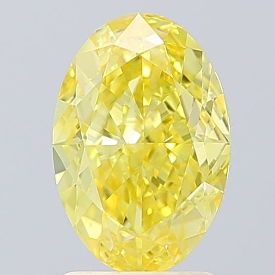 Loose Diamond - OVAL 2.2ct Fancy Vivid Yellow VS2