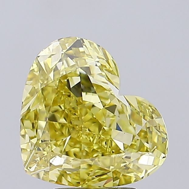 Loose Diamond - HEART 5.14ct Fancy Intense Yellow VS1: Loose Diamond - HEART 5.14ct Fancy Intense Yellow VS1 Source: This is a real non-mined Diamond that has been grown in a lab Shape: HEART Carats: 5.14 Color: Fancy Intense Yellow Certification: IGI Vid