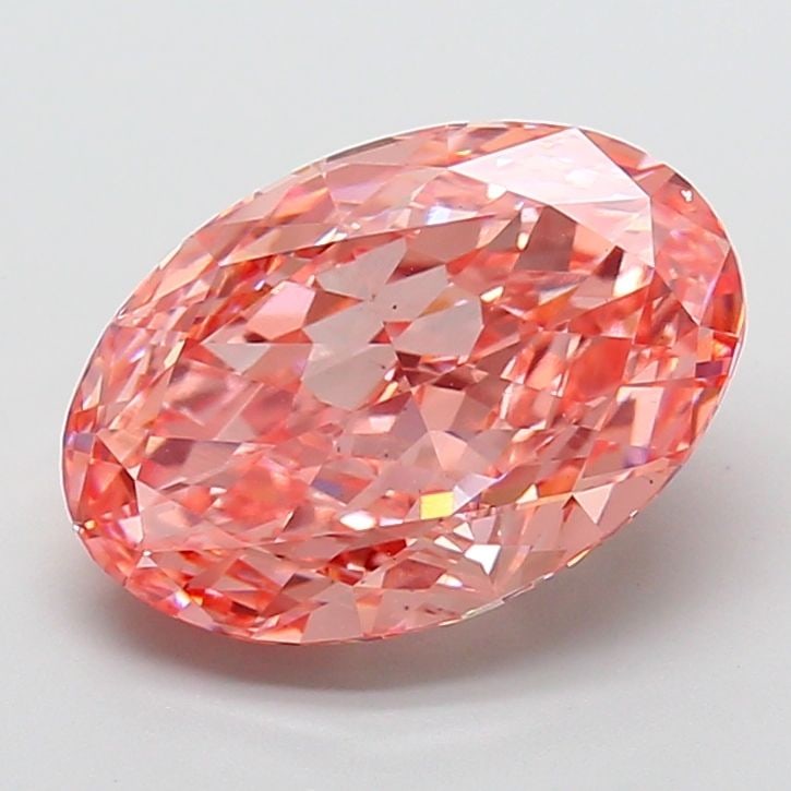 Loose Diamond - OVAL 7.19ct Fancy Vivid Pink VS2: Loose Diamond - OVAL 7.19ct Fancy Vivid Pink VS2 Source: This is a real non-mined Diamond that has been grown in a lab Shape: OVAL Carats: 7.19 Color: Fancy Vivid Pink Certification: IGI Video:
