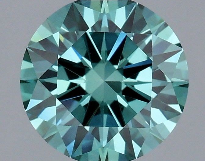 Loose Diamond - ROUND 1.51ct Fancy Vivid Green VS1