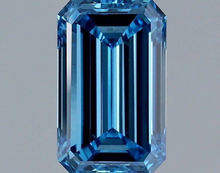 Loose Diamond - EMERALD 1.51ct Fancy Vivid Blue VS1