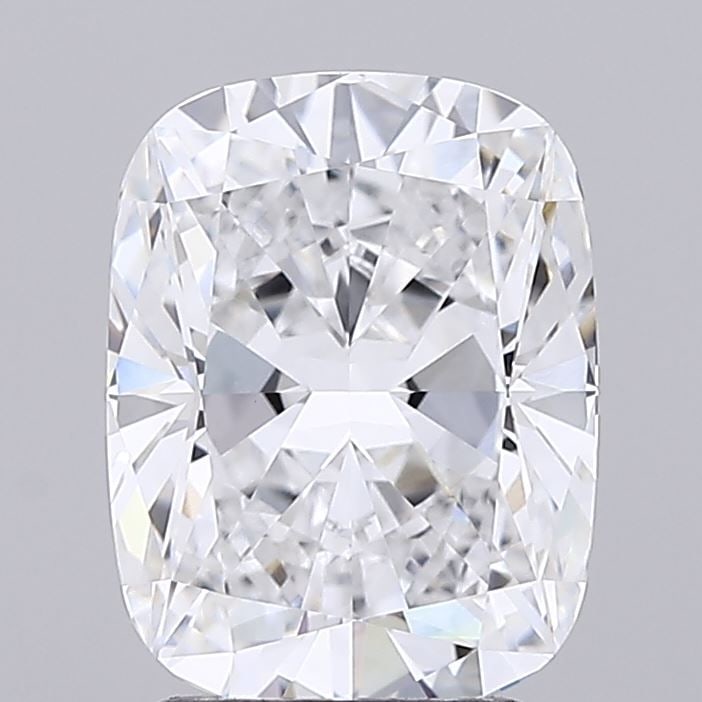 Loose Diamond - CUSHION BRILLIANT 2.57ct D VVS2: Loose Diamond - CUSHION BRILLIANT 2.57ct D VVS2 Source: This is a real non-mined Diamond that has been grown in a lab Shape: CUSHION BRILLIANT Carats: 2.57 Color: D Clarity: VVS2 Certification: GCAL V