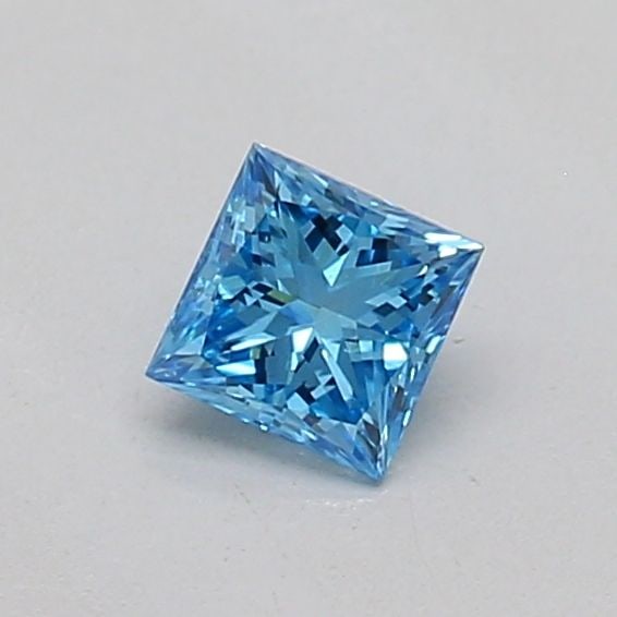 Loose Diamond - PRINCESS 0.18ct Fancy Vivid Blue VS2