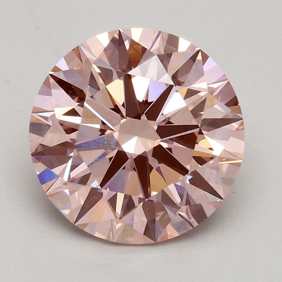 Ideal Loose Diamond - ROUND 2.17ct Fancy Intense Pink VVS2