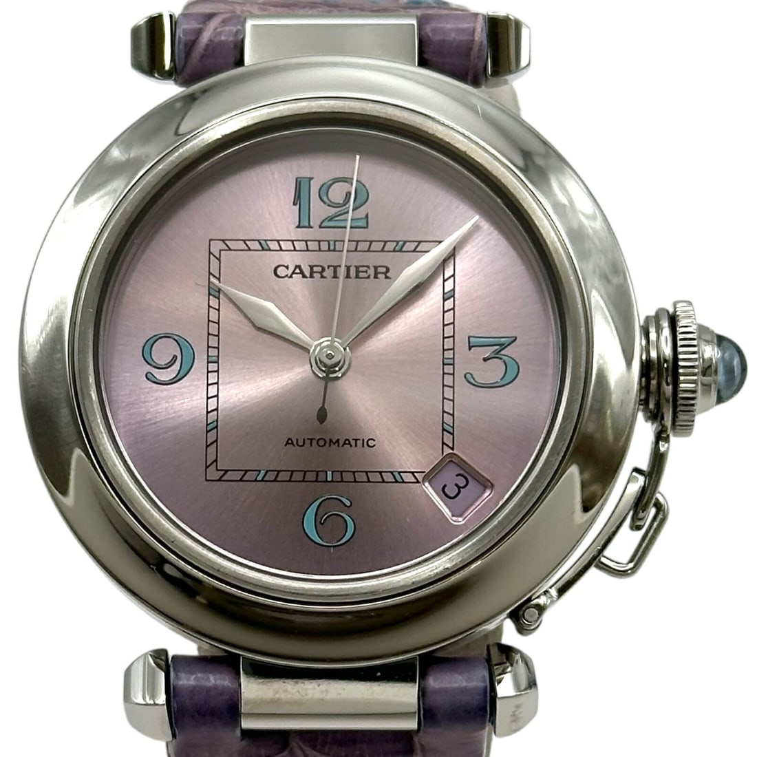 Cartier Pasha C W3108199 Purple Stainless Steel Limited Edition Watch (1 of 13)