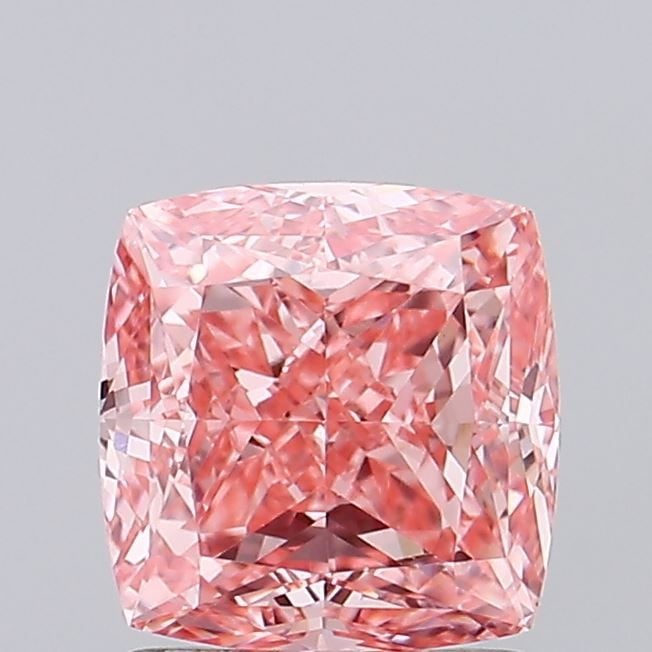 Loose Diamond - CUSHION MODIFIED 1.51ct Fancy Vivid Pink VVS2: Loose Diamond - CUSHION MODIFIED 1.51ct Fancy Vivid Pink VVS2 Source: This is a real non-mined Diamond that has been grown in a lab Shape: CUSHION MODIFIED Carats: 1.51 Color: Fancy Vivid Pink Certifi
