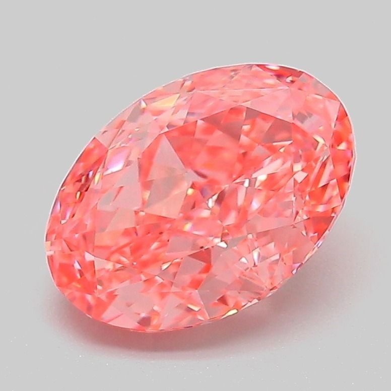 Loose Diamond - OVAL 2.12ct Fancy Vivid Pink VVS2: Loose Diamond - OVAL 2.12ct Fancy Vivid Pink VVS2 Source: This is a real non-mined Diamond that has been grown in a lab Shape: OVAL Carats: 2.12 Color: Fancy Vivid Pink Certification: IGI Video: