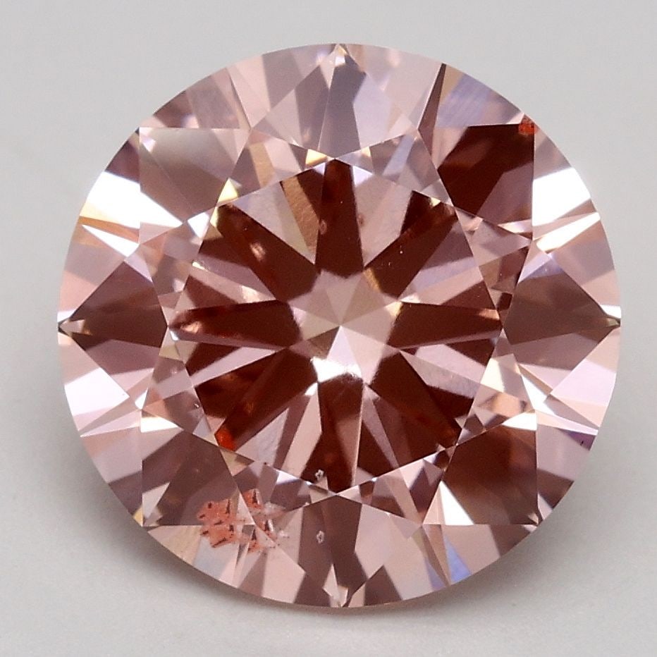 Loose Diamond - ROUND 3.17ct Fancy Intense Pink SI1 (1 of 1)