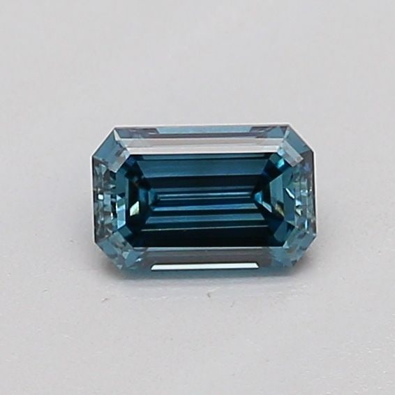 Loose Diamond - EMERALD 0.23ct Fancy Vivid Blue VVS2: Loose Diamond - EMERALD 0.23ct Fancy Vivid Blue VVS2 Source: This is a real non-mined Diamond that has been grown in a lab Shape: EMERALD Carats: 0.23 Color: Fancy Vivid Blue Certification: IGI Video: