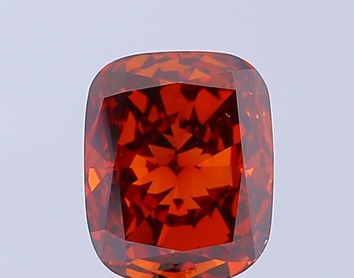 Loose Diamond - CUSHION MODIFIED 2.0ct Fancy Intense Brownish Orange VS2: Loose Diamond - CUSHION MODIFIED 2.0ct Fancy Intense Brownish Orange VS2 Source: This is a real non-mined Diamond that has been grown in a lab Shape: CUSHION MODIFIED Carats: 2.0 Color: Fancy Intense 
